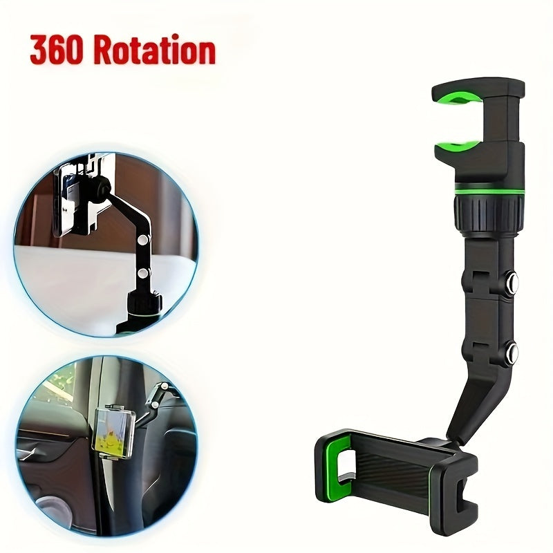 360° Rotating Car Phone Mount - Adjustable, Air Vent, Hands-Free GPS