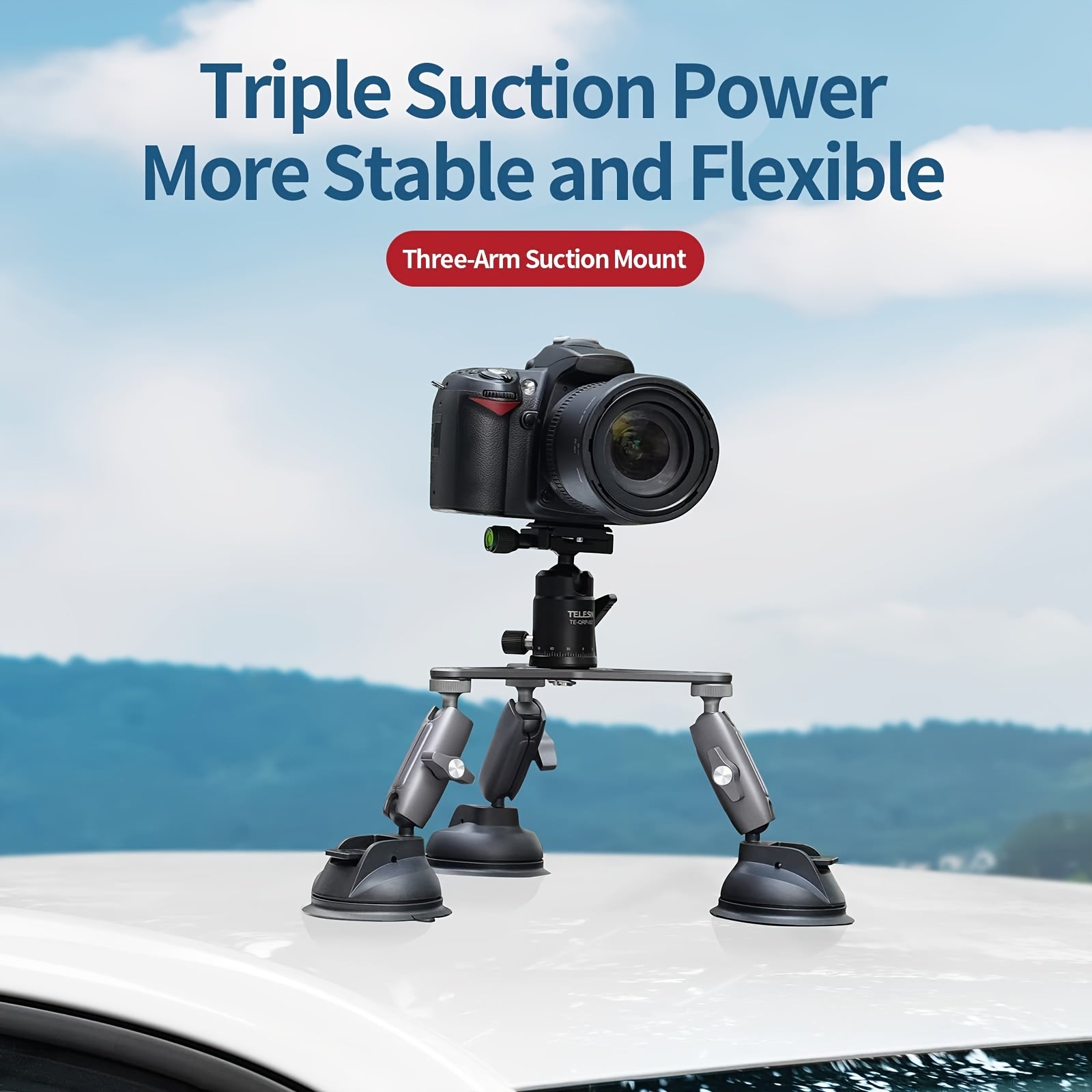 Universal Vacuum Suction Phone Mount for Car, Gym & Home - iPhone/Android