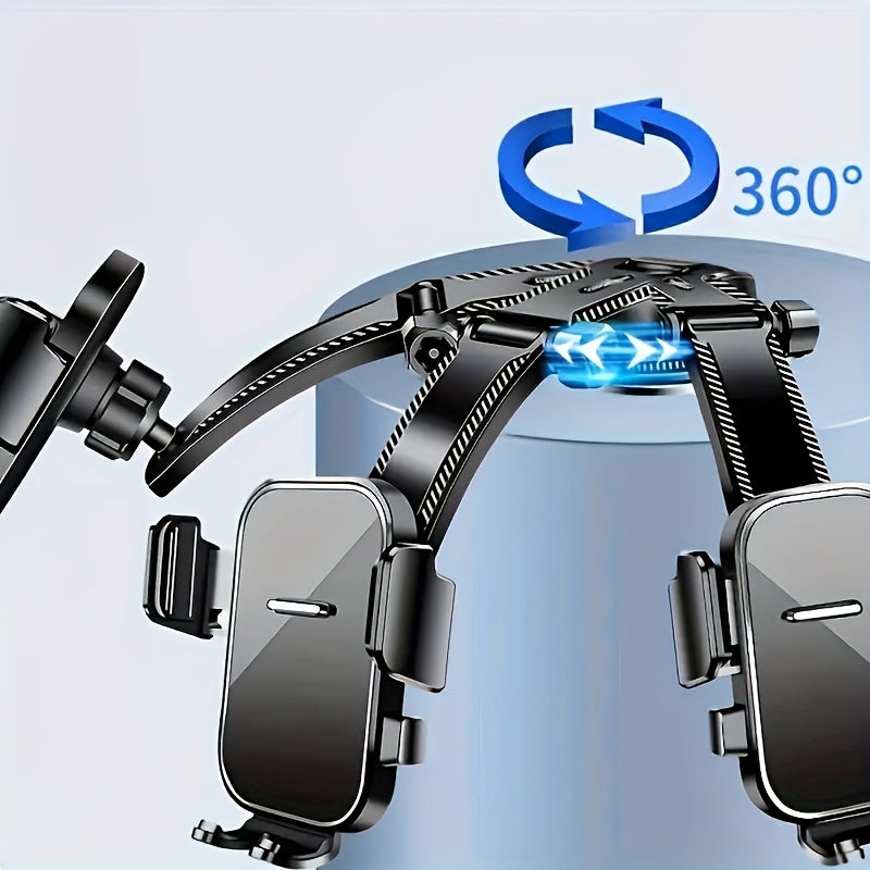 360° Adjustable Car Phone Holder - Stable Grip, Hands-Free Driving