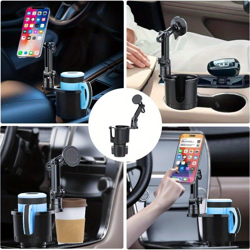 Magnetic Cup Holder Car Mount - Universal Phone & Bottle Stand