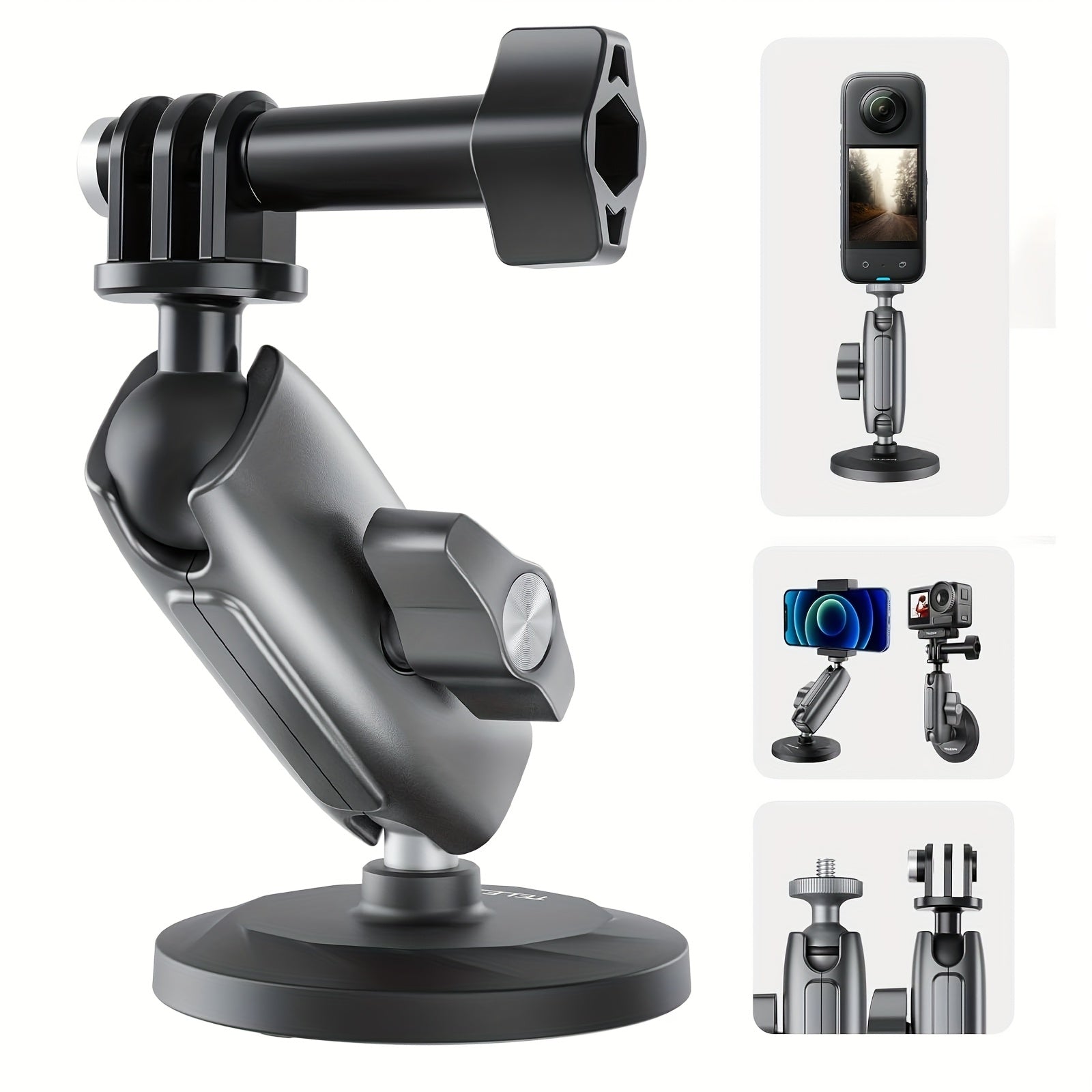 Universal Vacuum Suction Phone Mount for Car, Gym & Home - iPhone/Android
